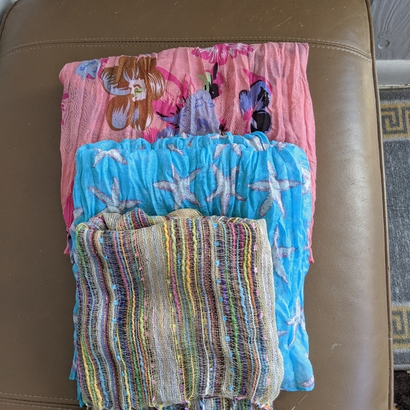 Lightweight Summer Scarves - three for one - Picture 1 of 5